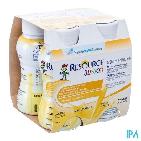 Resource Junior Vanille Nf 4x200ml 4