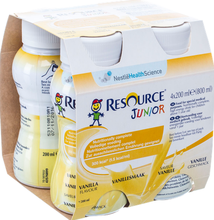 Resource Junior Vanille Nf 4x200ml 4