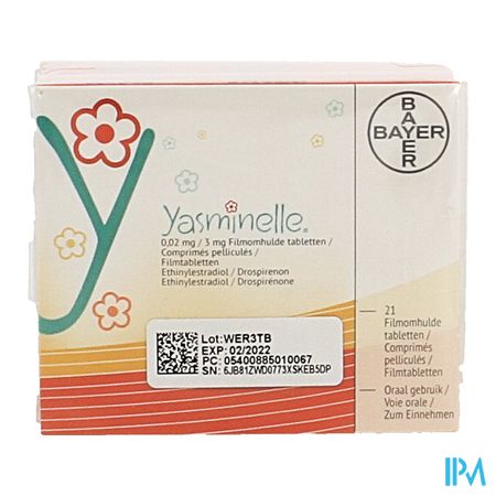 Yasminelle 0,02mg/3mg Impex.filmomh Tabl 13x21 Pip 1