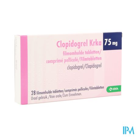 Clopidogrel Krka 75mg Filmomh Tabl 28 X 75mg