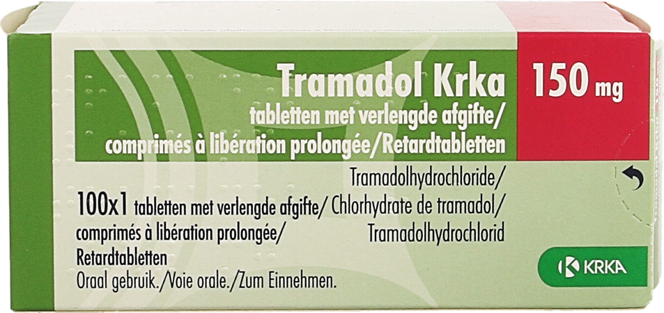 Tramadol Krka 150mg Verl.afgifte Comp 100 X 150mg 1