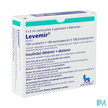 Levemir Penfill 5x3ml 100 U/ml