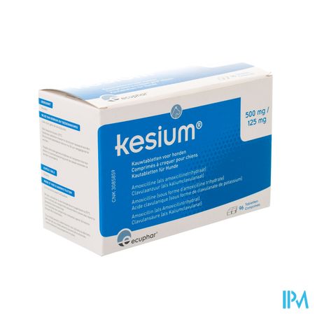 Kesium 500mg/125mg Kauwtabl Hond 96