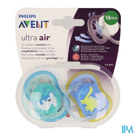 Philips Avent Fopspeen +18m Air Boy Koala Dino 3