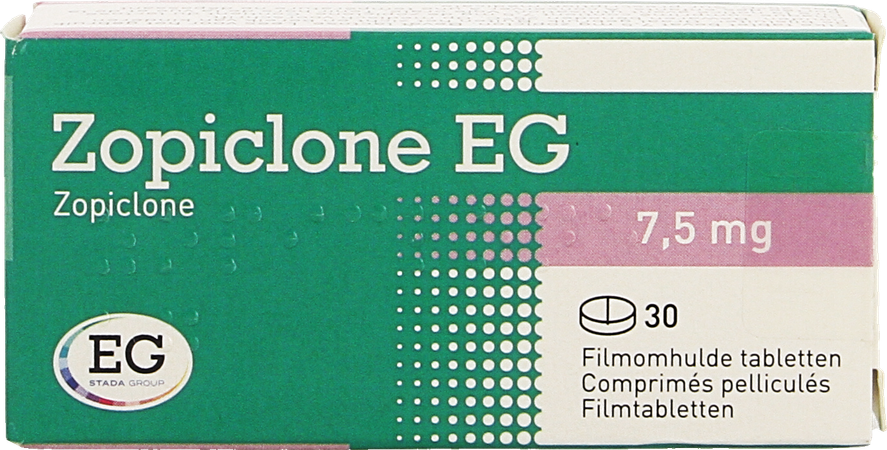Zopiclone EG  Omhulde Tabl 30X7,5Mg 1