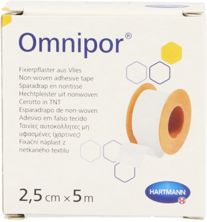 Omnipor 2,5cmx5m 1 P/s 1