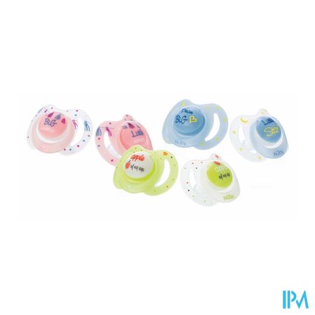 Nuby Little Moments Glow Ovalen Fopspenen 0-6m 2