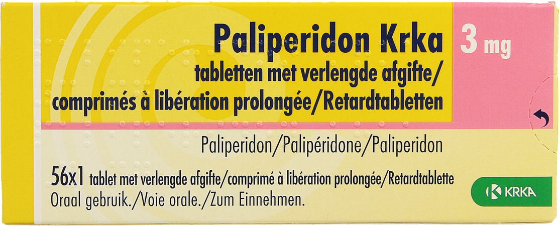 Paliperidon Krka 3mg Lib. Prolongee Comp 56 X 3mg 1