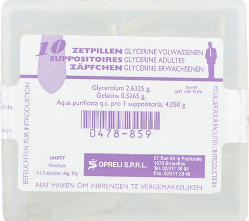 Glycerine Sopreli Supp Ad 10 1