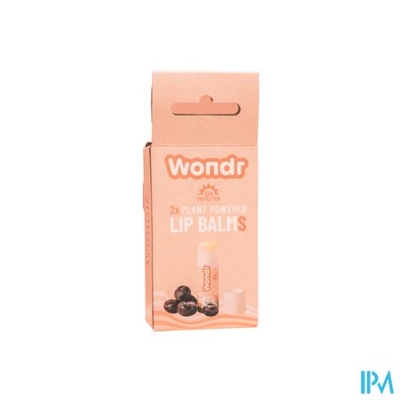 Wondr Plant Powered Lip Balm Duo 2x4g