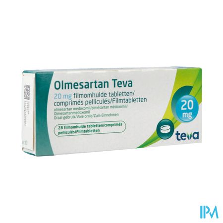 Olmesartan Teva 20mg Filmomh Tabl 28