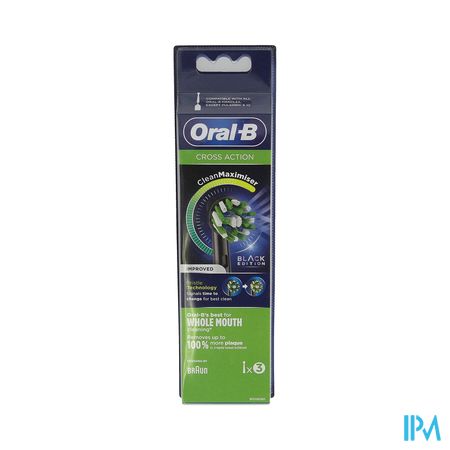 Oral-b Refill Eb50-3 Crossaction Black 3