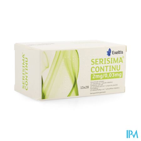 Serisima Continu 2mg/0,03mg Comp Pell 13 X 28