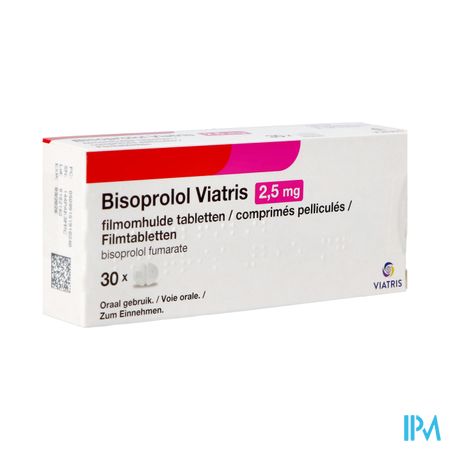 Bisoprolol Viatris 2,5mg Comp Pell 30