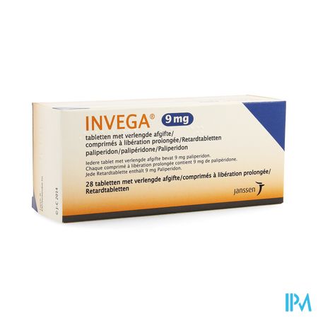 Invega Tabl Retard 28 X 9mg