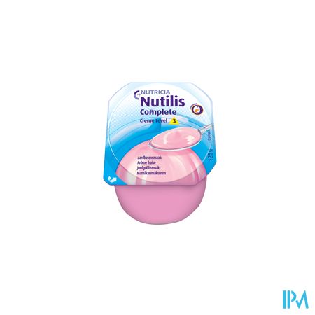 Nutilis Complete Stage 2 Aroma Aardbei Potten 4x125ml 1