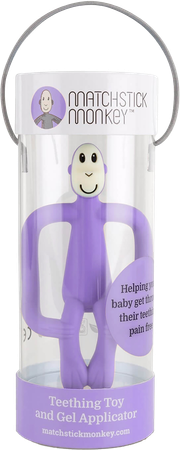 Matchstick Monkey Anneau Dentition Mauve 1