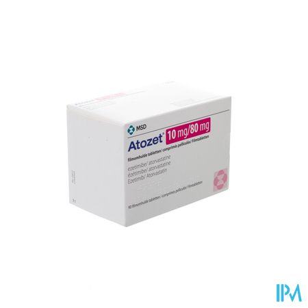 Atozet 10mg/80mg Filmomhulde Tabl 90 1