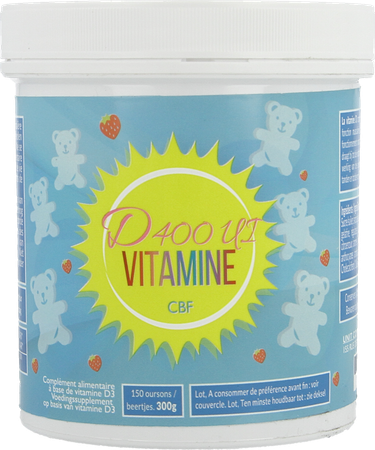 Vitamine D Cbf 400ie Beertje Aardbei 150