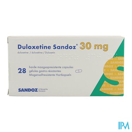 Duloxetine Sandoz 30mg Caps Dur Gastro Resist. 28 3