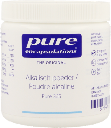 Pure Encapsulations Poudre Alcaline 200g 1