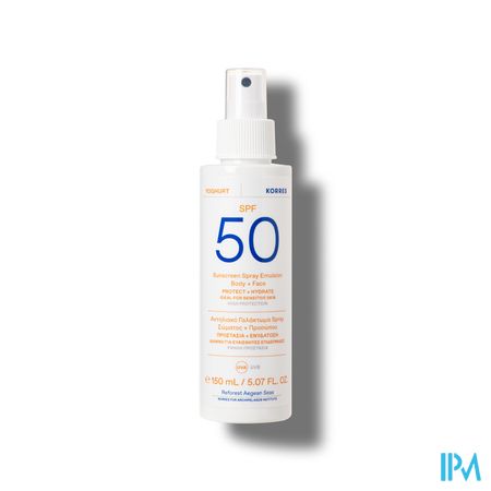 Korres Ks Spray Sol Yogourt Em.ip50 Vis&corp 150ml 1