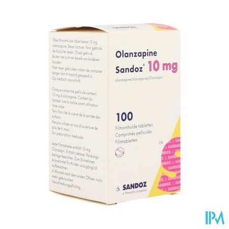 Olanzapine 10mg Sandoz Pot Filmom Tabl 100