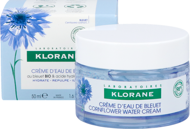 Klorane Gezicht Korenbloem Watercreme 50ml 9