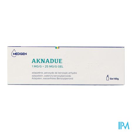 Aknadue 1mg/g+25mg/g Gel Adapaleen 60g 3