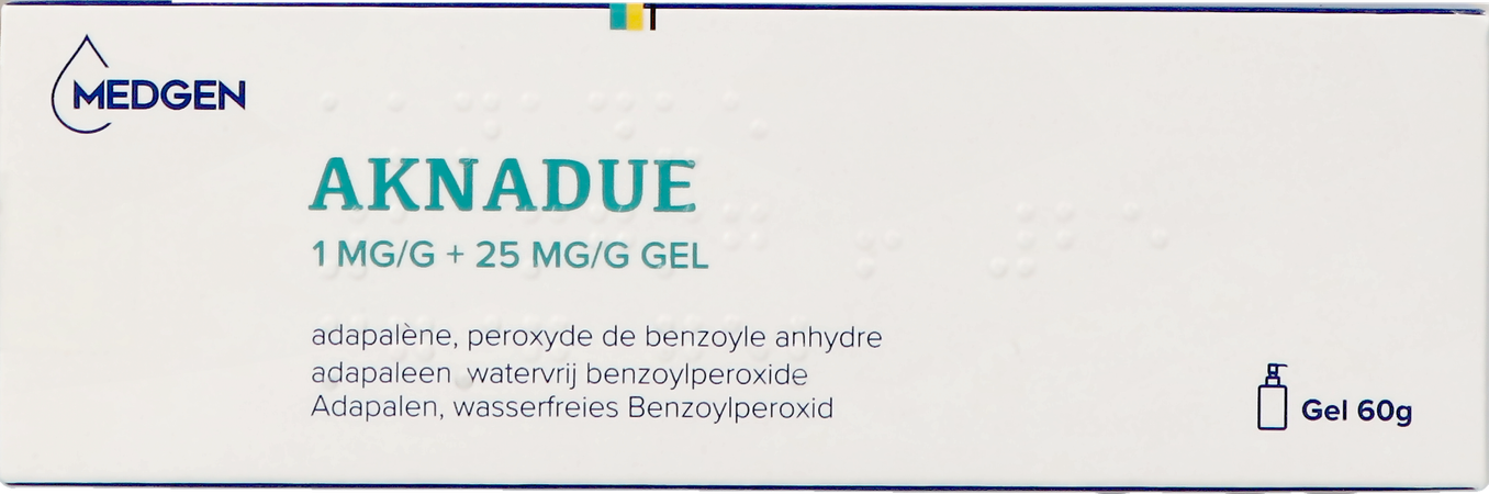 Aknadue 1mg/g+25mg/g Gel Adapaleen 60g 3