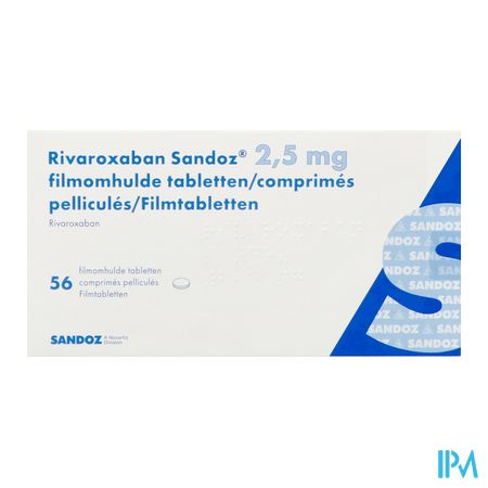 Rivaroxaban Sandoz 2,5mg Filmomh Tabl 56 1