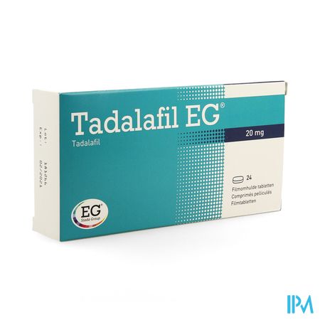Tadalafil EG 20Mg Filmomh Tabl 24 X 20Mg