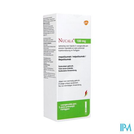 Nucala 100mg Abacus Opl Inj Voorgevulde Pen 1x1ml