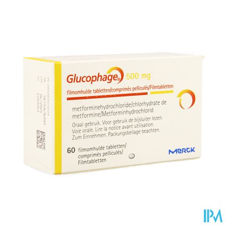 Glucophage 500 Comp 60 X 500mg