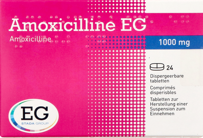 Amoxicilline EG 1000Mg Tabl Disp. 24X1000Mg 2