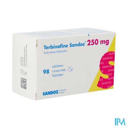 Terbinafine Sandoz Pi Pharma 250mg Tabl 98