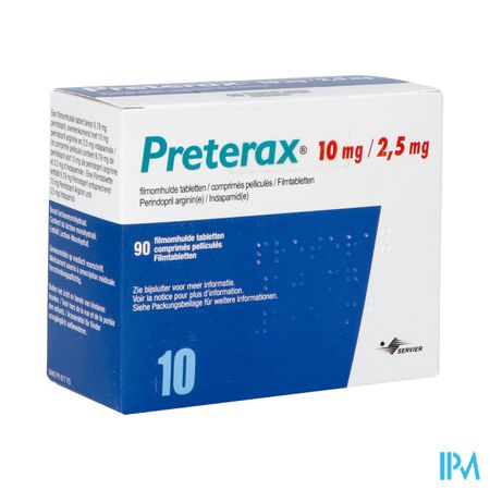 Preterax 10mg/2,5mg Abacus Comp Pell 90