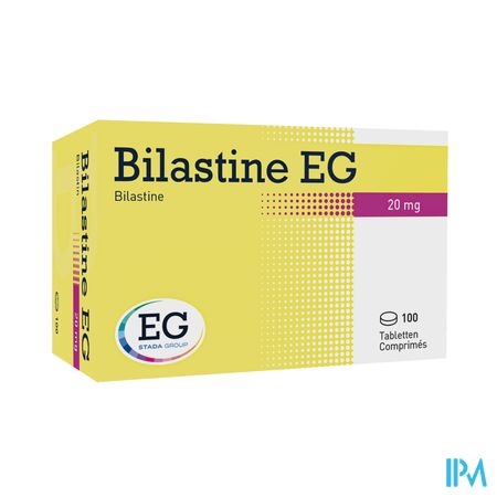 Bilastine EG 20Mg          Tabl 100