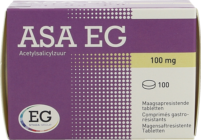 Asa 100 EG Tabl Maagsapresistent 100X100Mg Blist 1