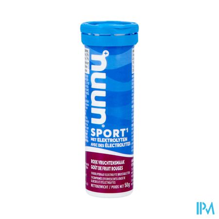 Nuun Sport Rode Vruchtensmaak Bruis Tabl 10