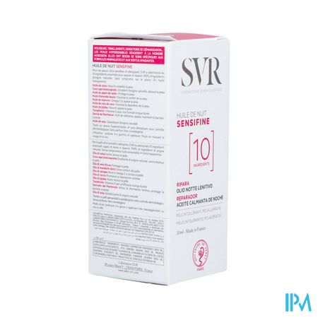 Svr Sensifine Huile Nuit 30ml 2