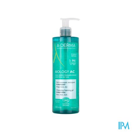 Aderma Biology Ac Zuiv. Schuim.reinig.gel 400ml 2