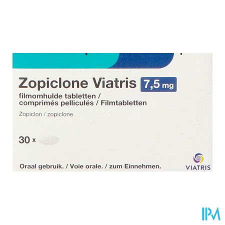 Zopiclone Viatris 7,5mg Tabl 30 3