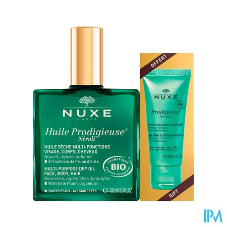 Nuxe Huile Prodigieuse 100ml+gel Douch.neroli 30ml