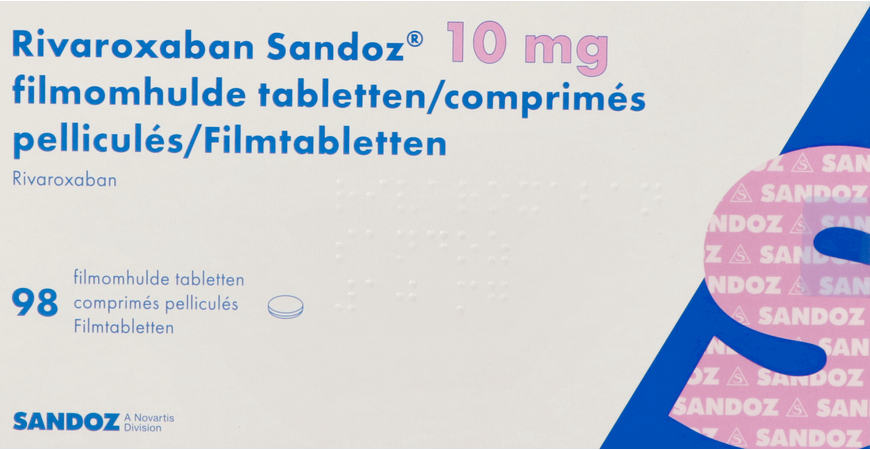Rivaroxaban Sandoz 10mg Filmomh Tabl 98 2