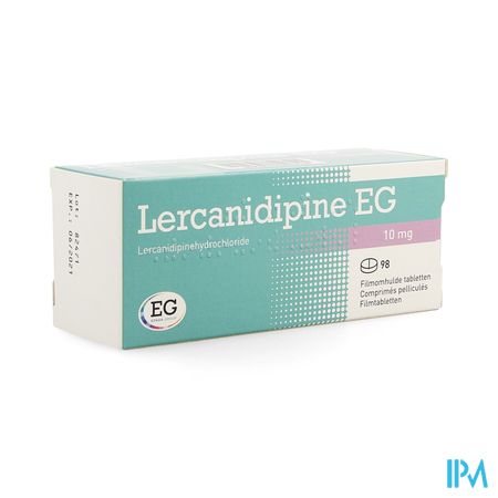 Lercanidipine EG 10 Mg Comp Pell 98 X 10 Mg