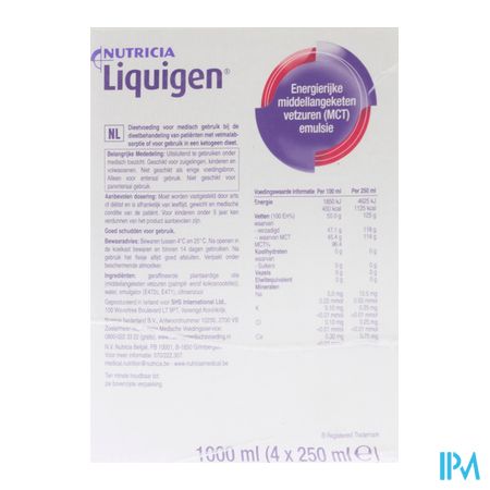 Liquigen Fl Plast 4x250ml Verv.1457191 4