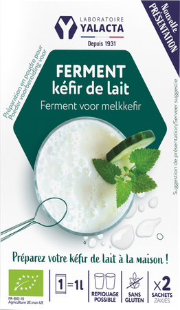 Yalacta Ferment Melk Kefir Bio 2x4g 1