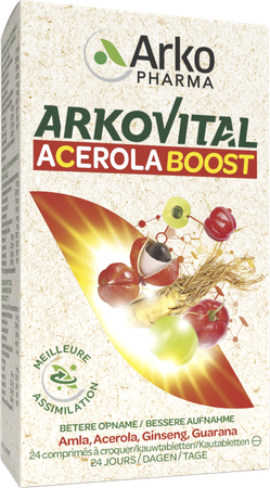 Arkovital Acerola Boost Kauwtabl 24 8