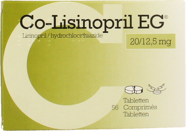 Co Lisinopril EG 20/12,5 Mg Tabl 56 3